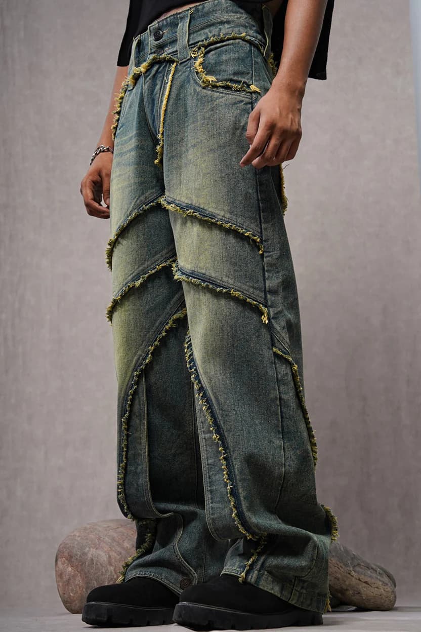 Strata Layered Denim front view | Karmik