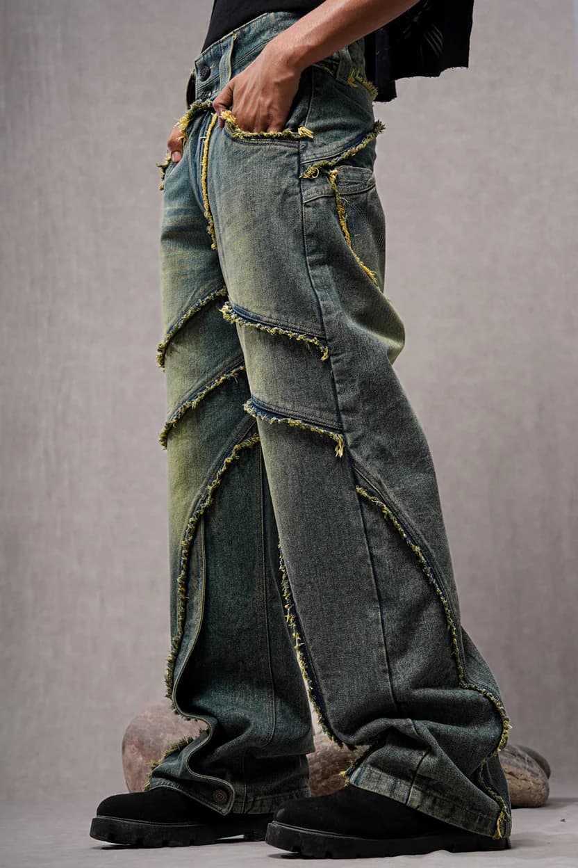 Strata Layered Denim stacked view | Karmik
