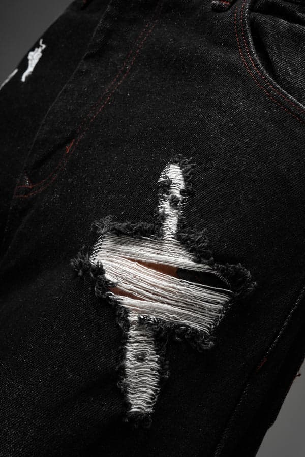 Kanji Script Denim stitching | Karmik