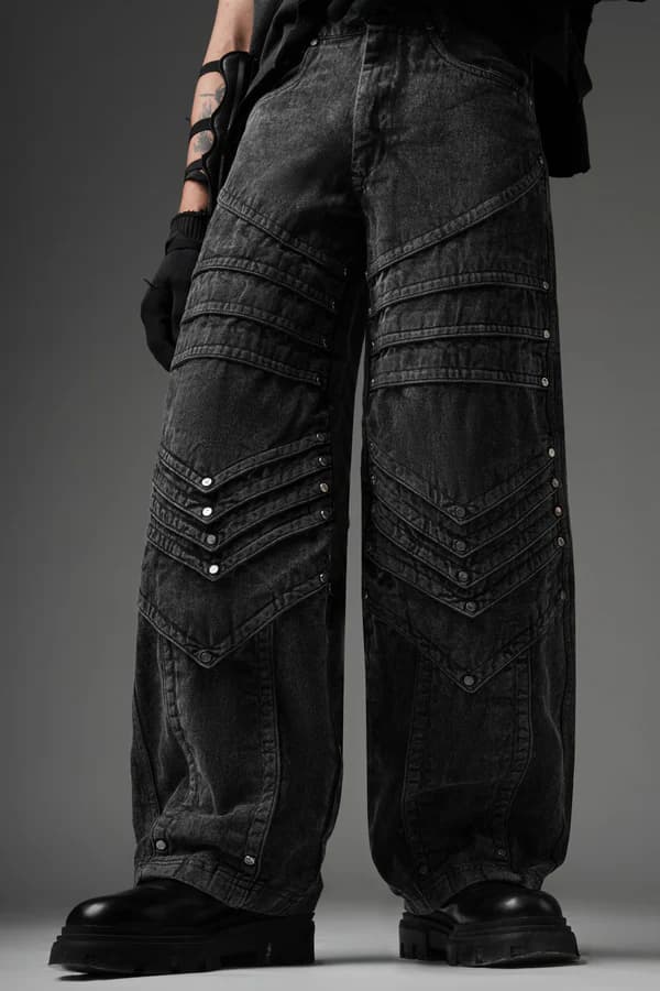 Blueprint Noir Denim front view | Karmik