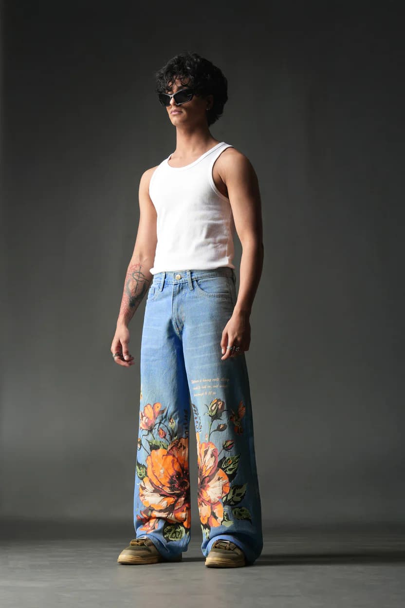 Horizon Wash Denim alternate angle | Karmik